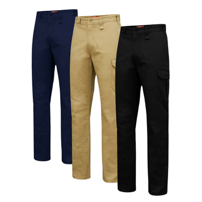 Hard Yakka Core Basic Cargo Stretch Cotton Drill Work Pants Tradie Y02597- Bannav S Bannav LLC